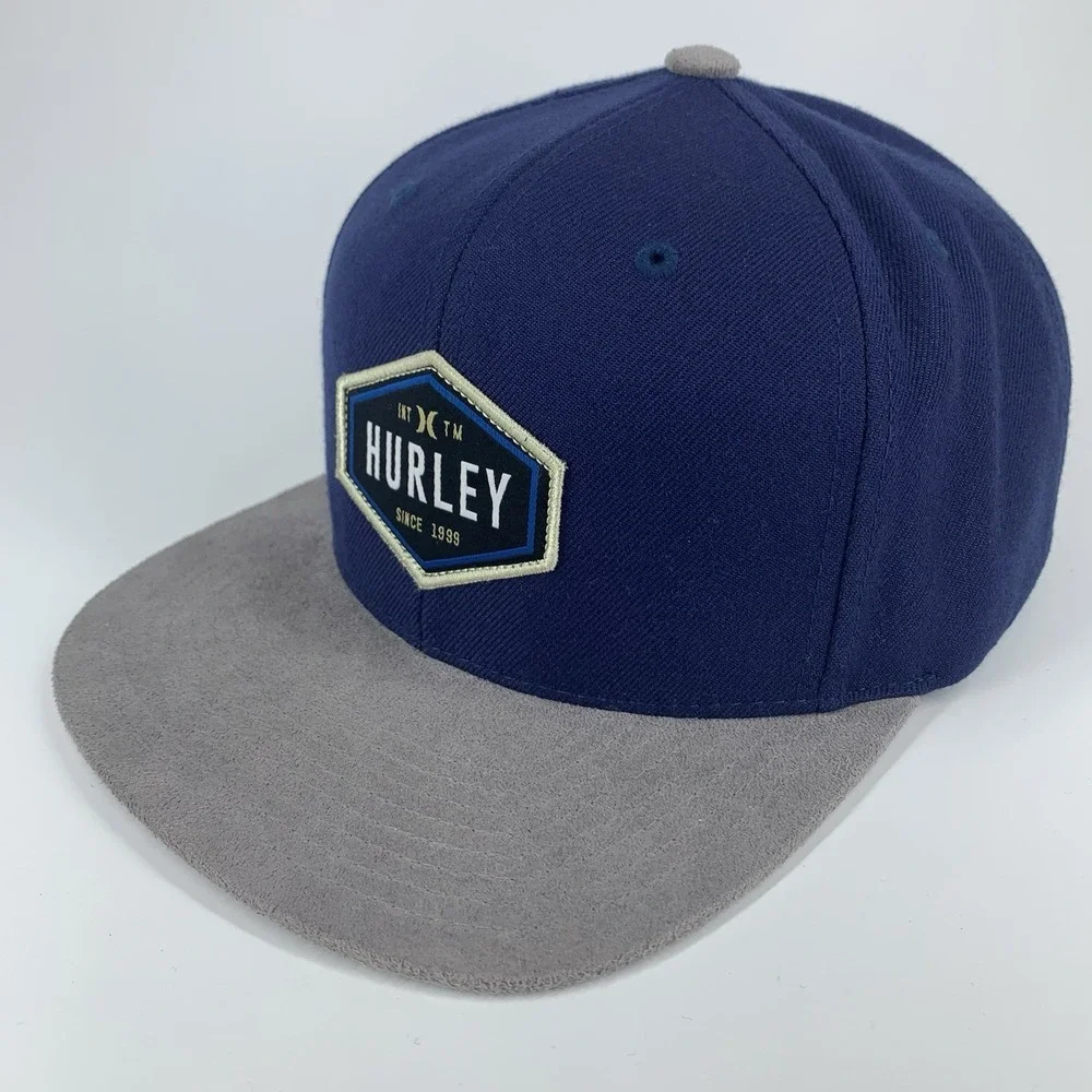 Hurley Blue Gray Hat Buckle Exclusive Adjustable Snapback Baseball Cap